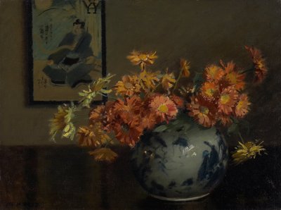 Chrysanthemums, A Japanese Arrangement by Mary Hiester Reid